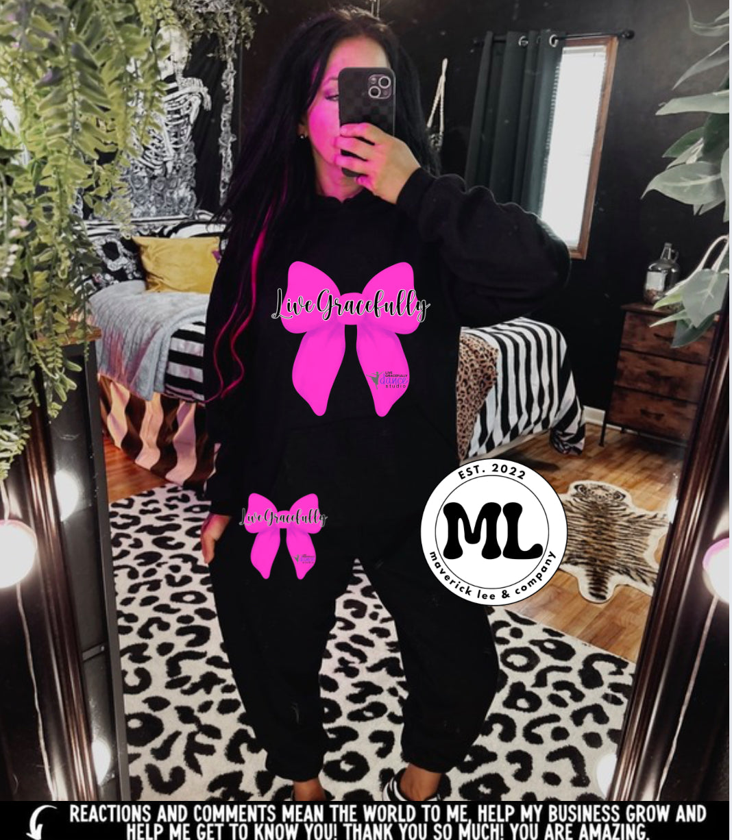 Black LGDT Jogger set