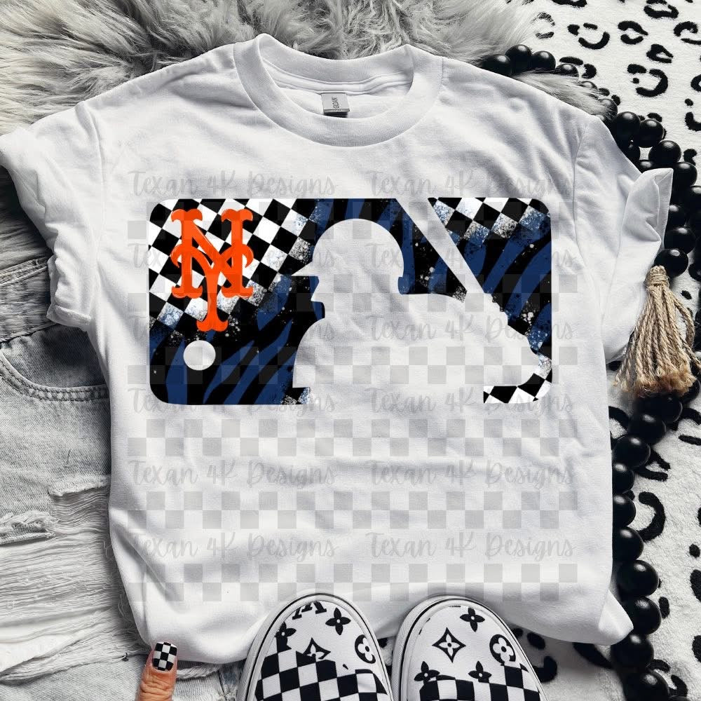 Zebra and checkered baseball collection