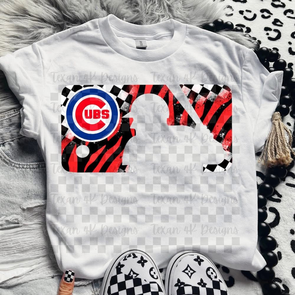 Zebra and checkered baseball collection