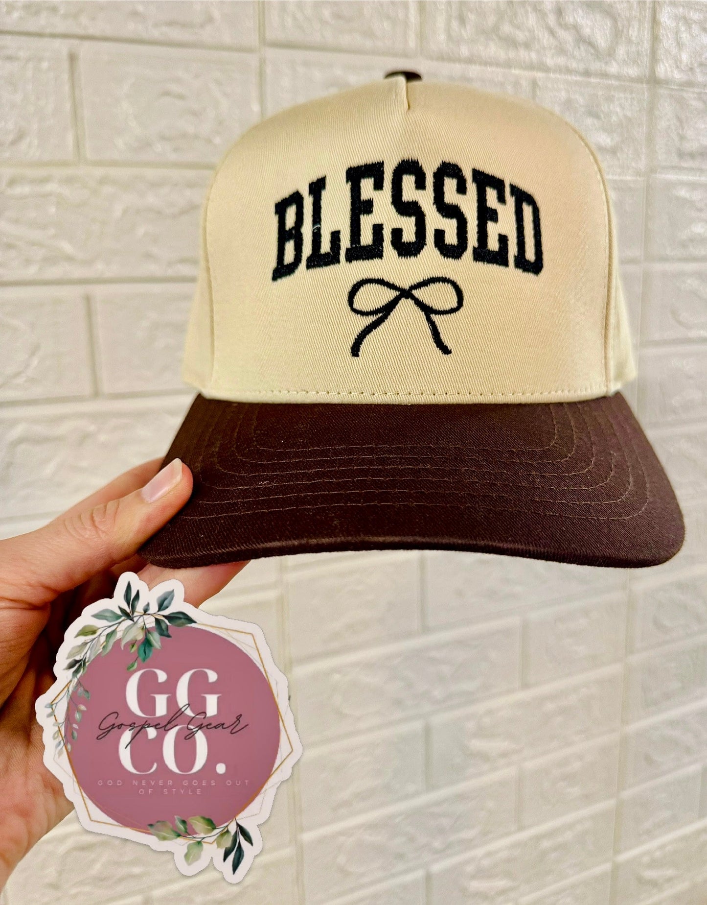 Blessed Bow Embroidered Hat
