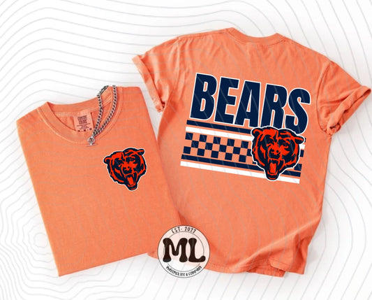 Bears Youth Football - multi checkered front and back