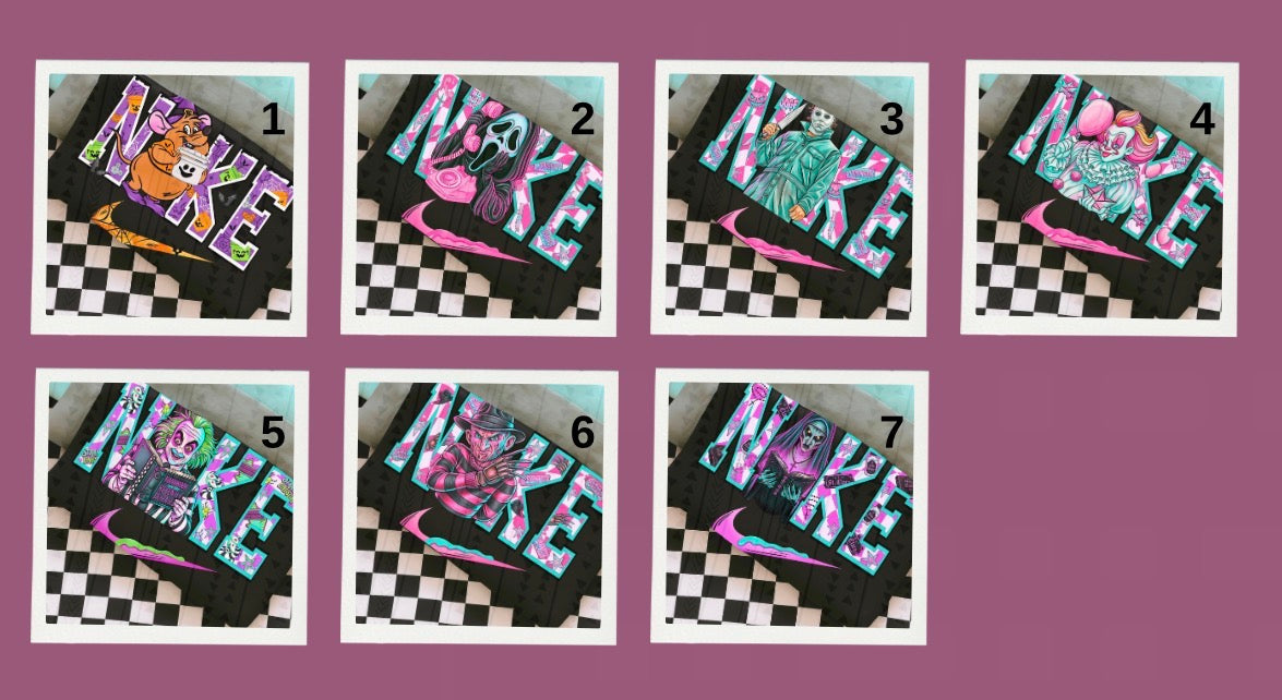 Pink and teal spooky collection