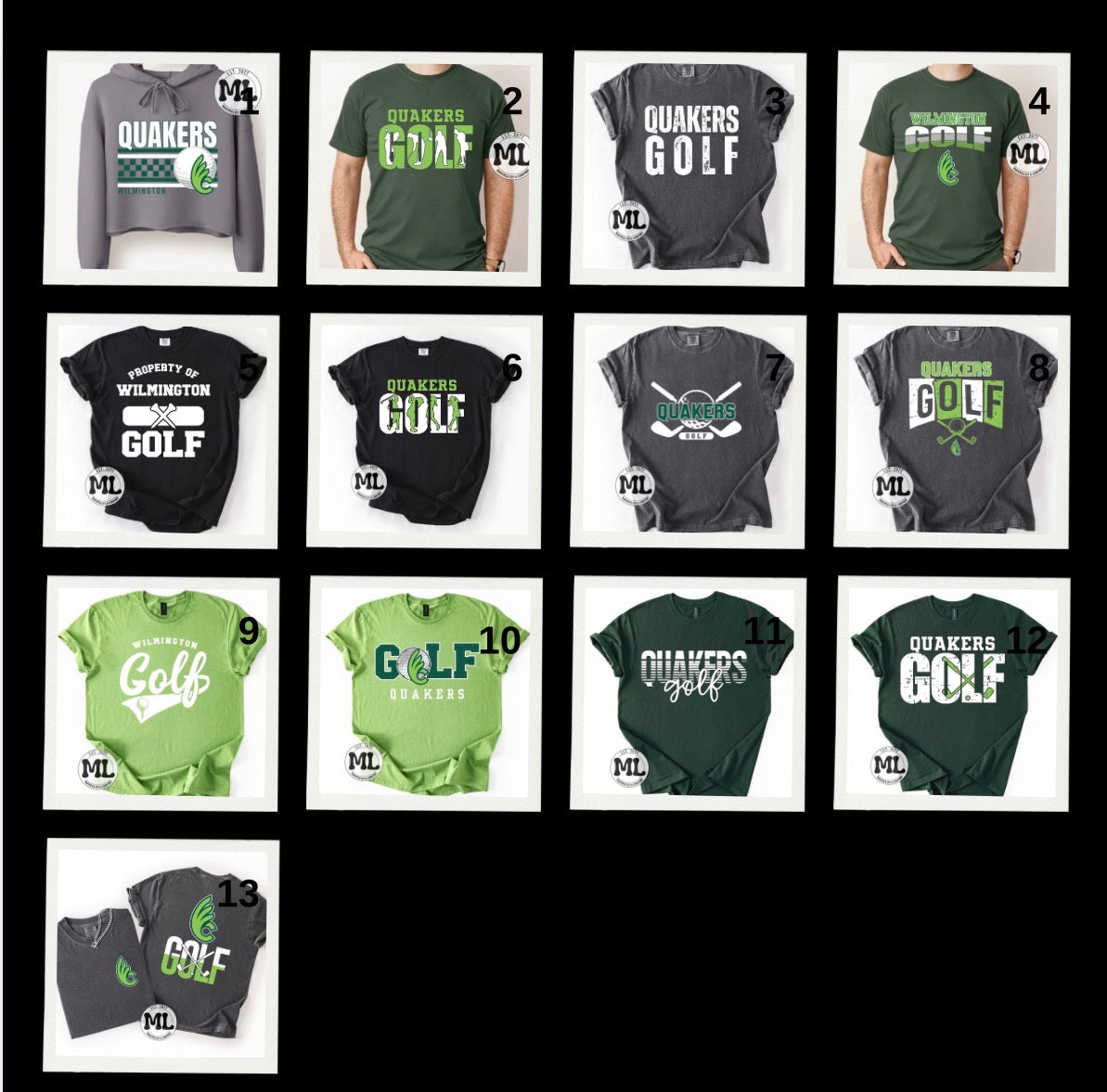 Wilmington Quaker golf collection