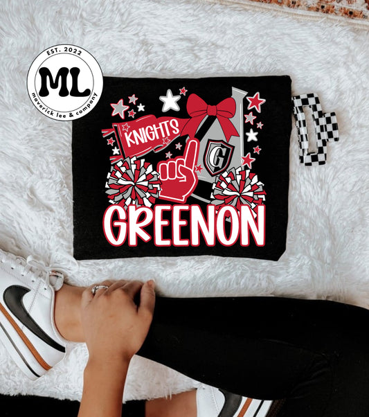 Greenon - cheer megaphone collage
