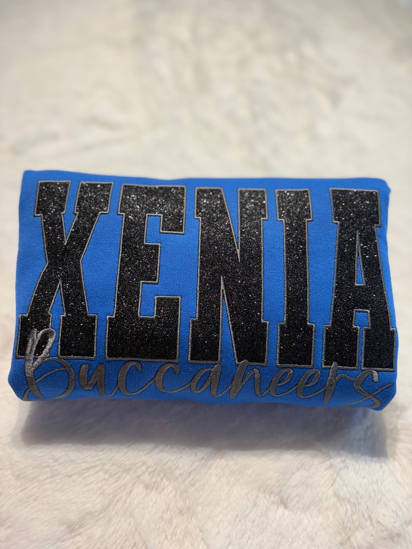 Embroidery Glitter Block + Script