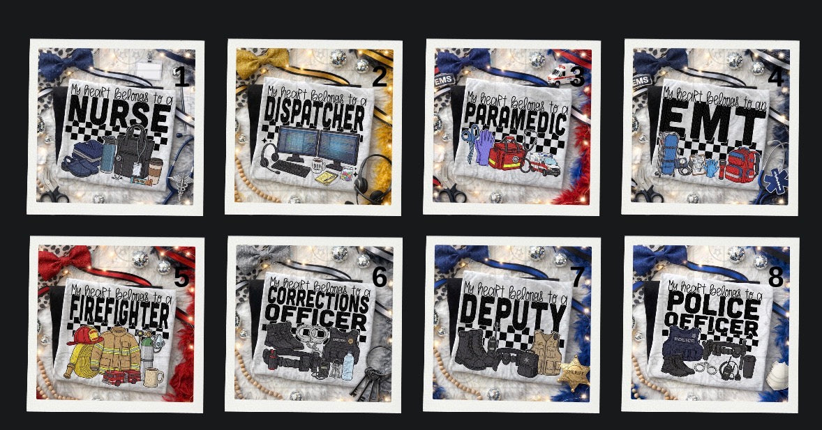 My heart belongs to… First responder collection