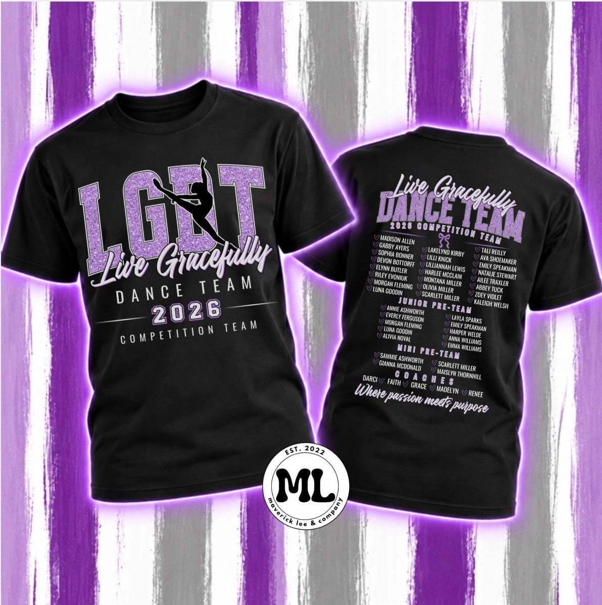 Live Gracefully Required Dance Team 26/27 Tee