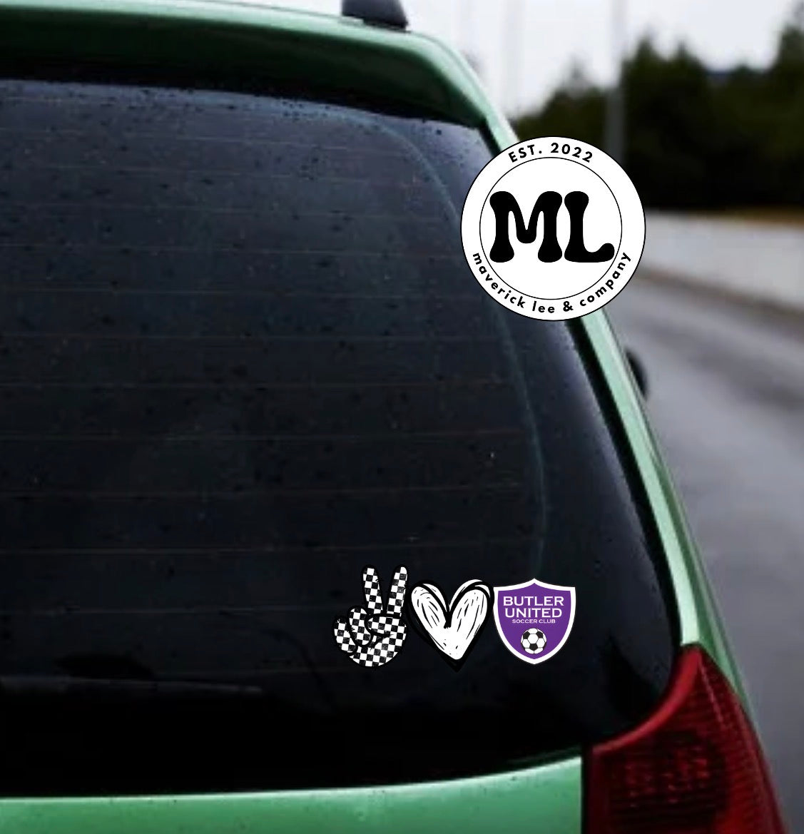 Butler United peace love  6” – UVDTF sticker