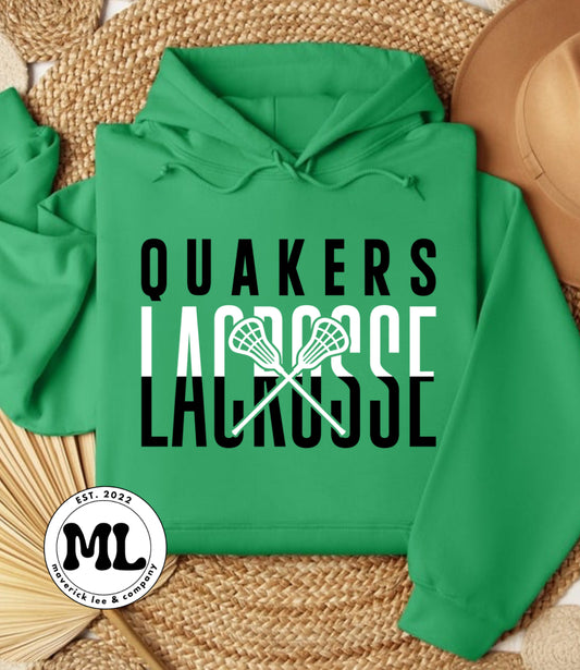 Wilmington Quakers lacrosse split word