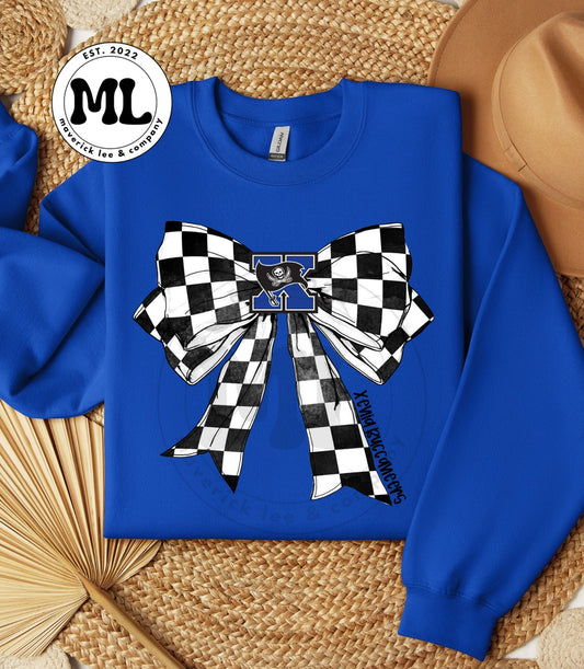 Xenia checkered bow