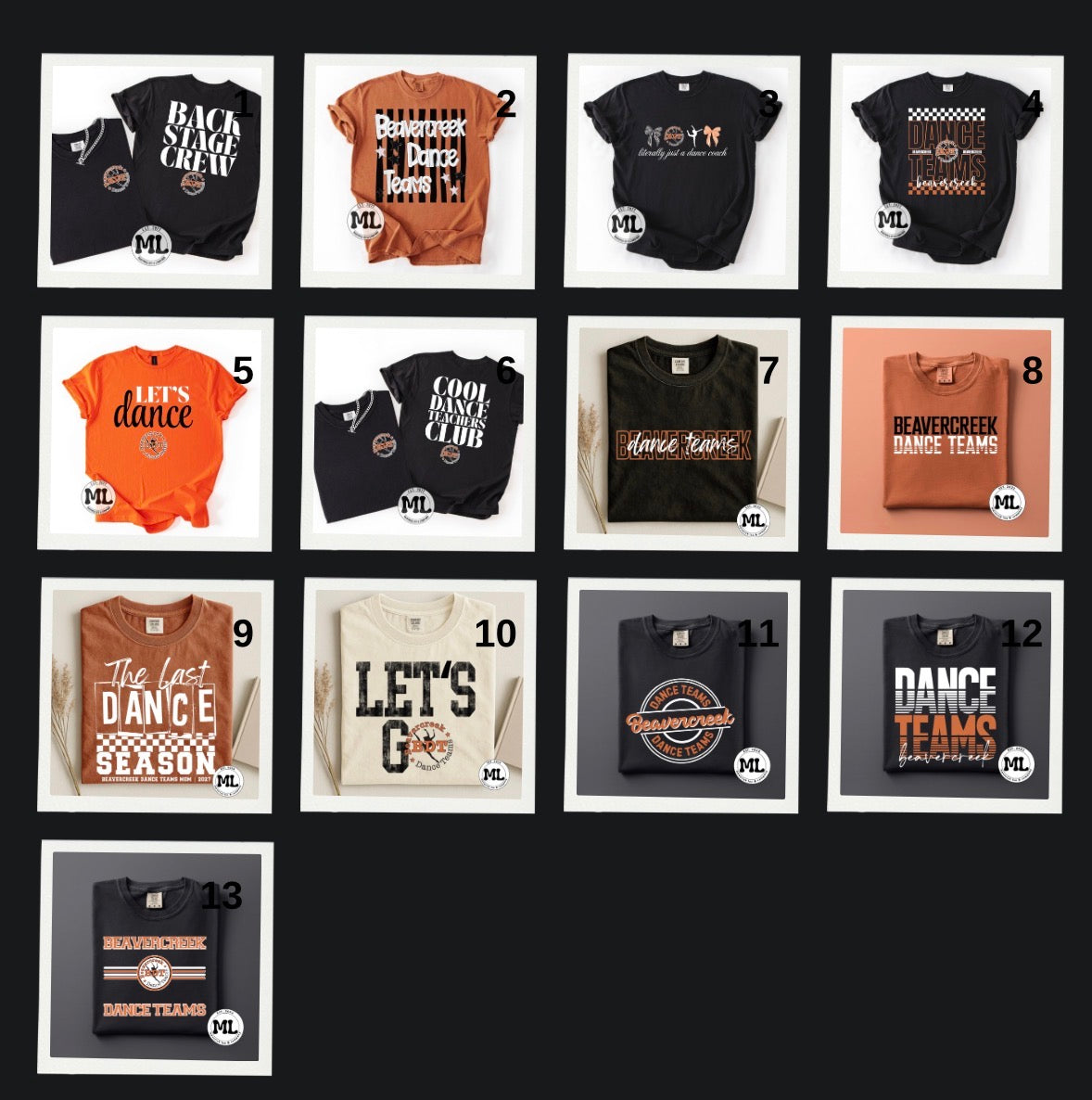 Beavercreek dance teams August 2026 spirit collection
