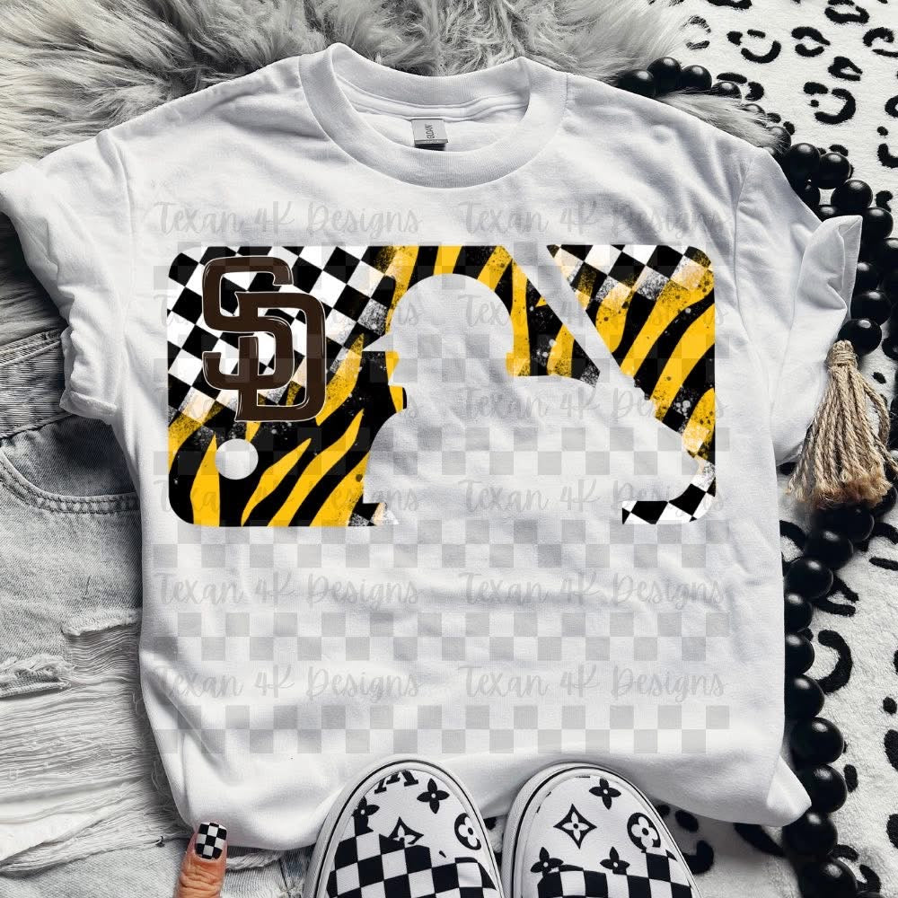 Zebra and checkered baseball collection