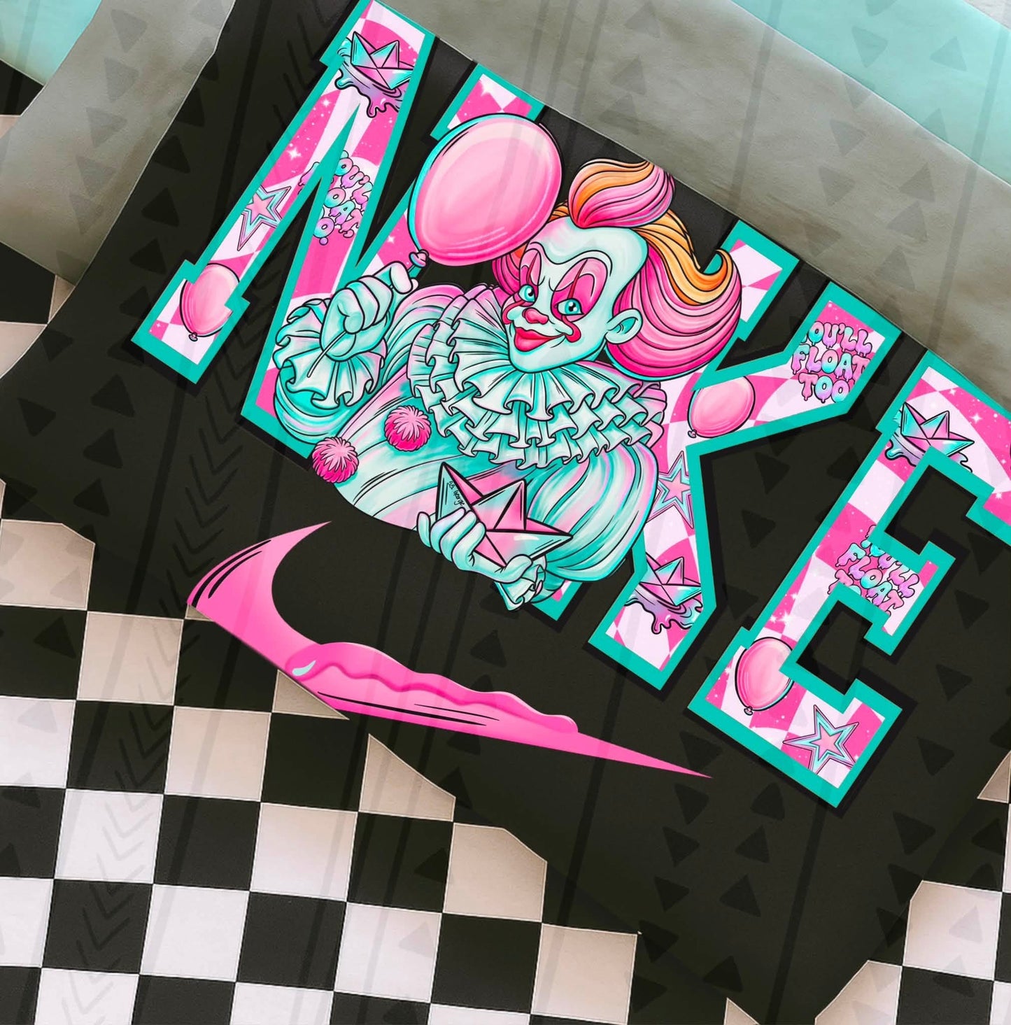 Pink and teal spooky collection