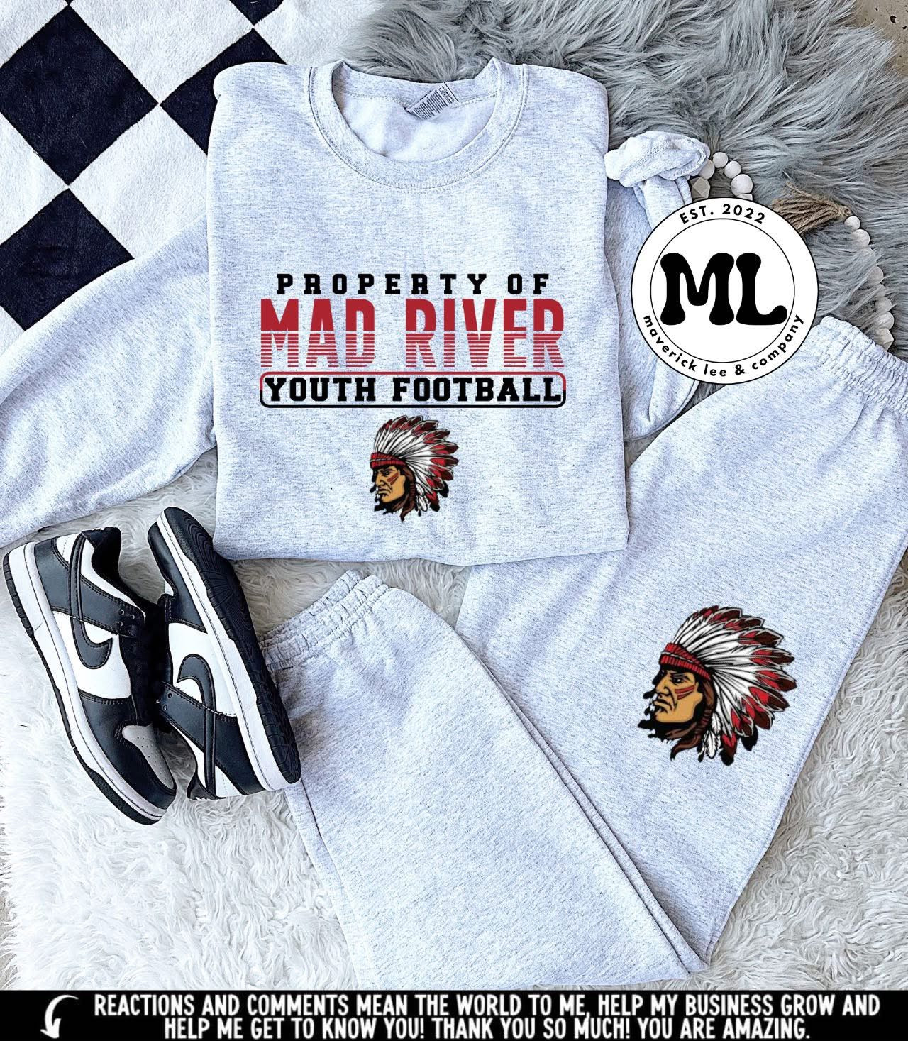 Property of mad River jogger set -