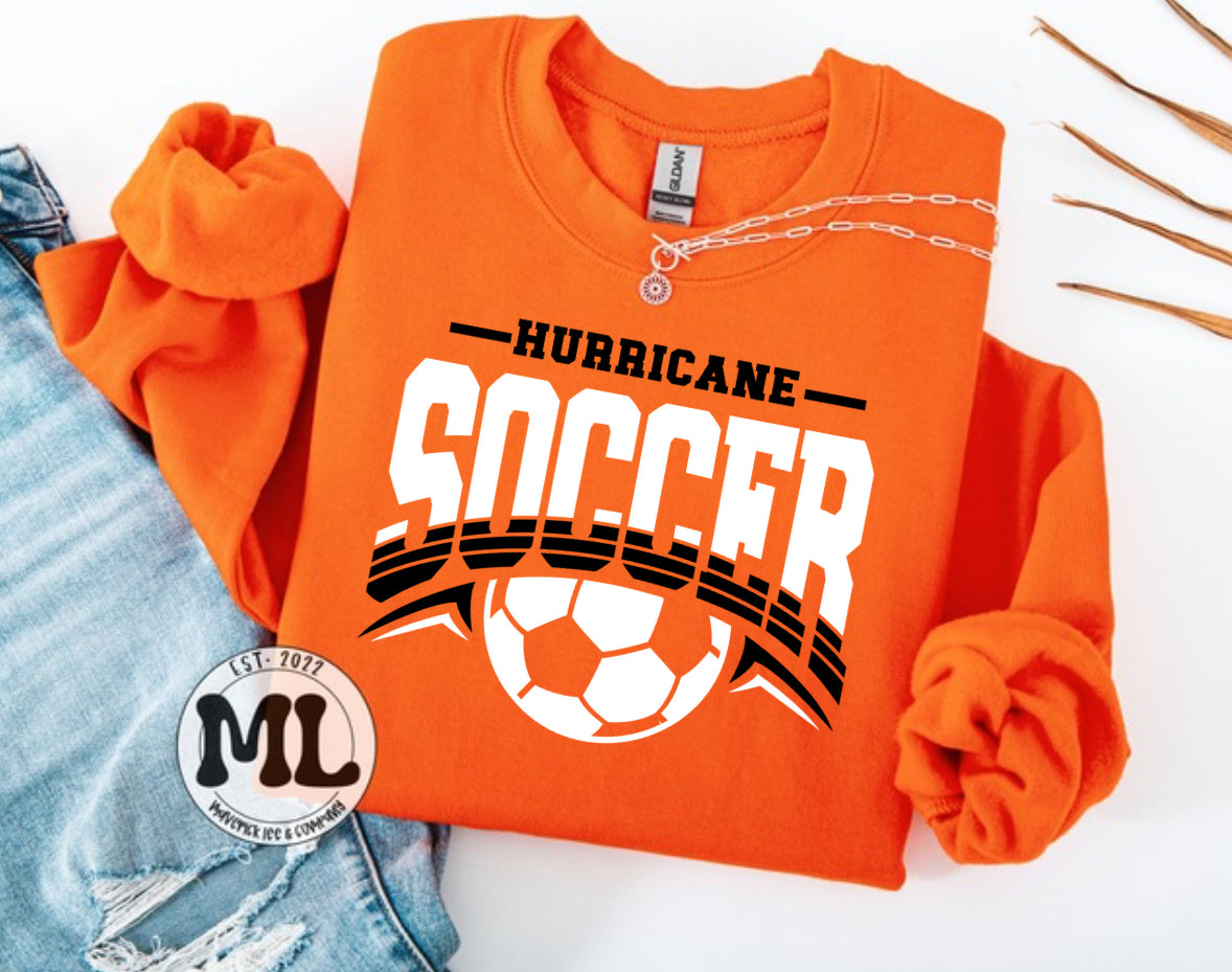 Wilmington Hurricane Women’s soccer - duo tone soccer