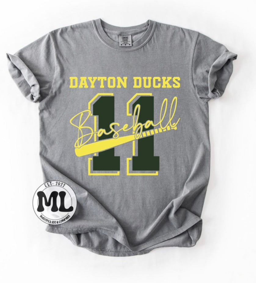 Dayton ducks custom number