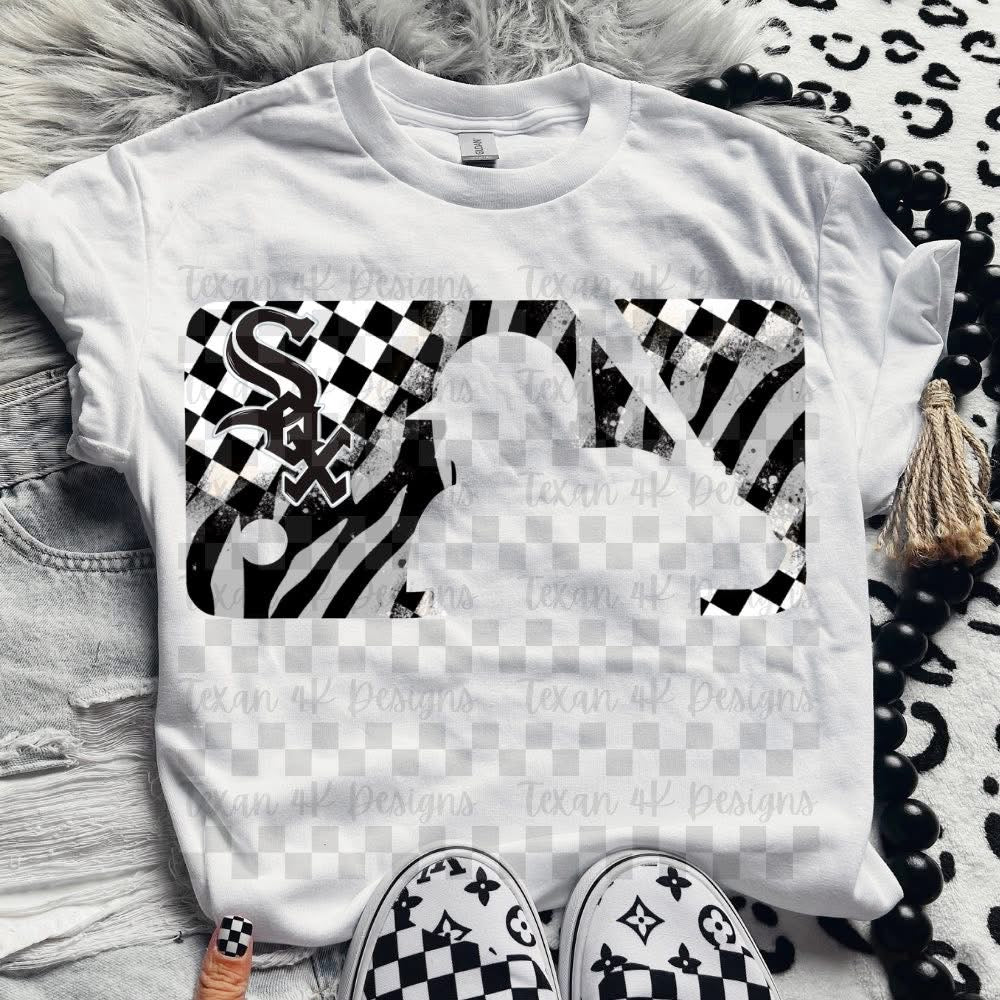 Zebra and checkered baseball collection