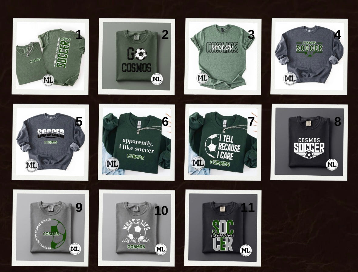 Cosmos Soccer collection August 2026