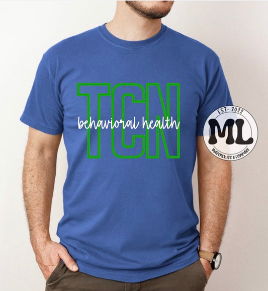 TCN - Green outline + script