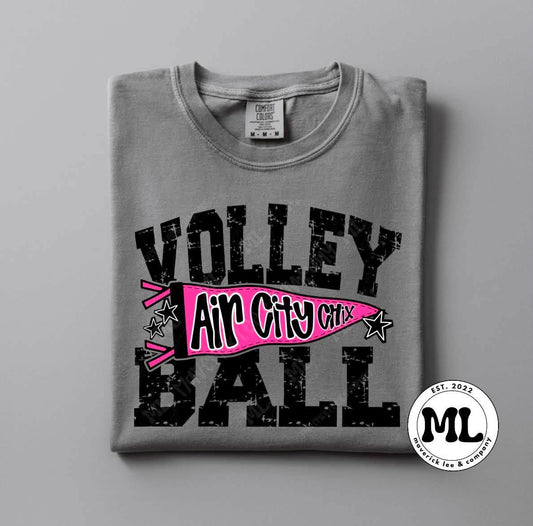 Air City Chix distressed pennant