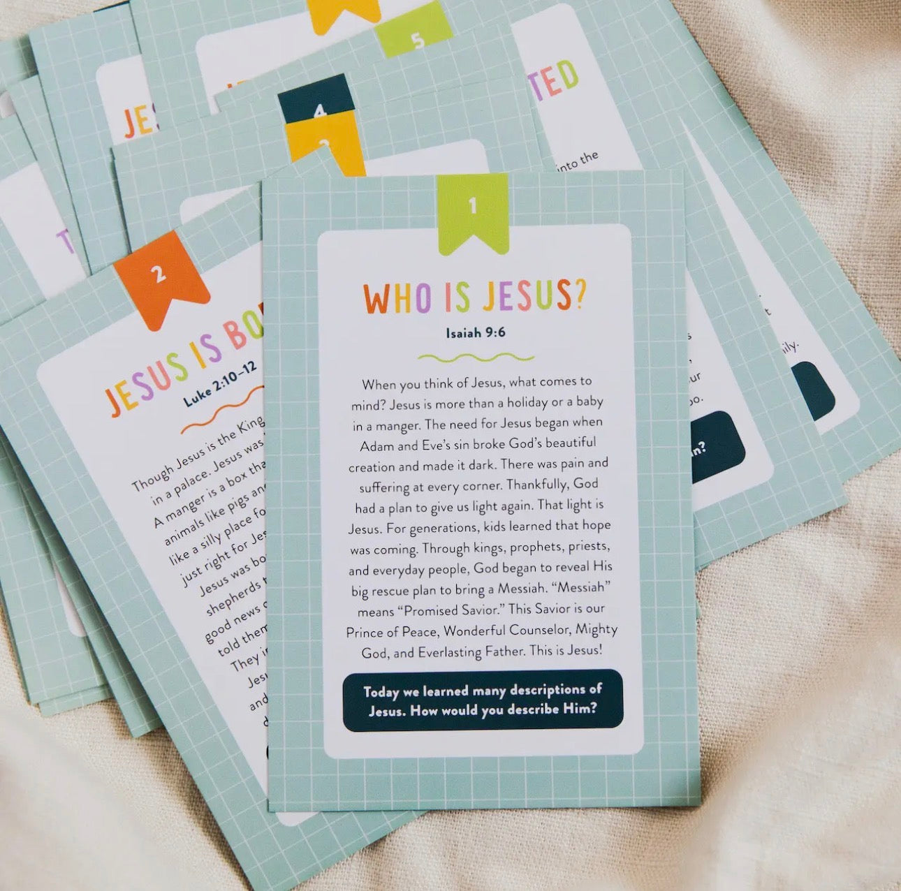 Life of Jesus kids card set