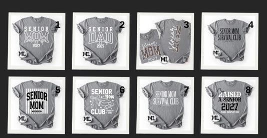 Black and white senior parents collection 2027