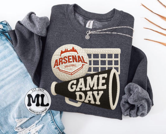 Game day Arsenal faux crochet