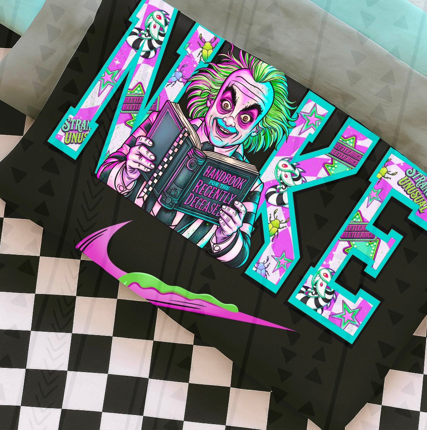 Pink and teal spooky collection