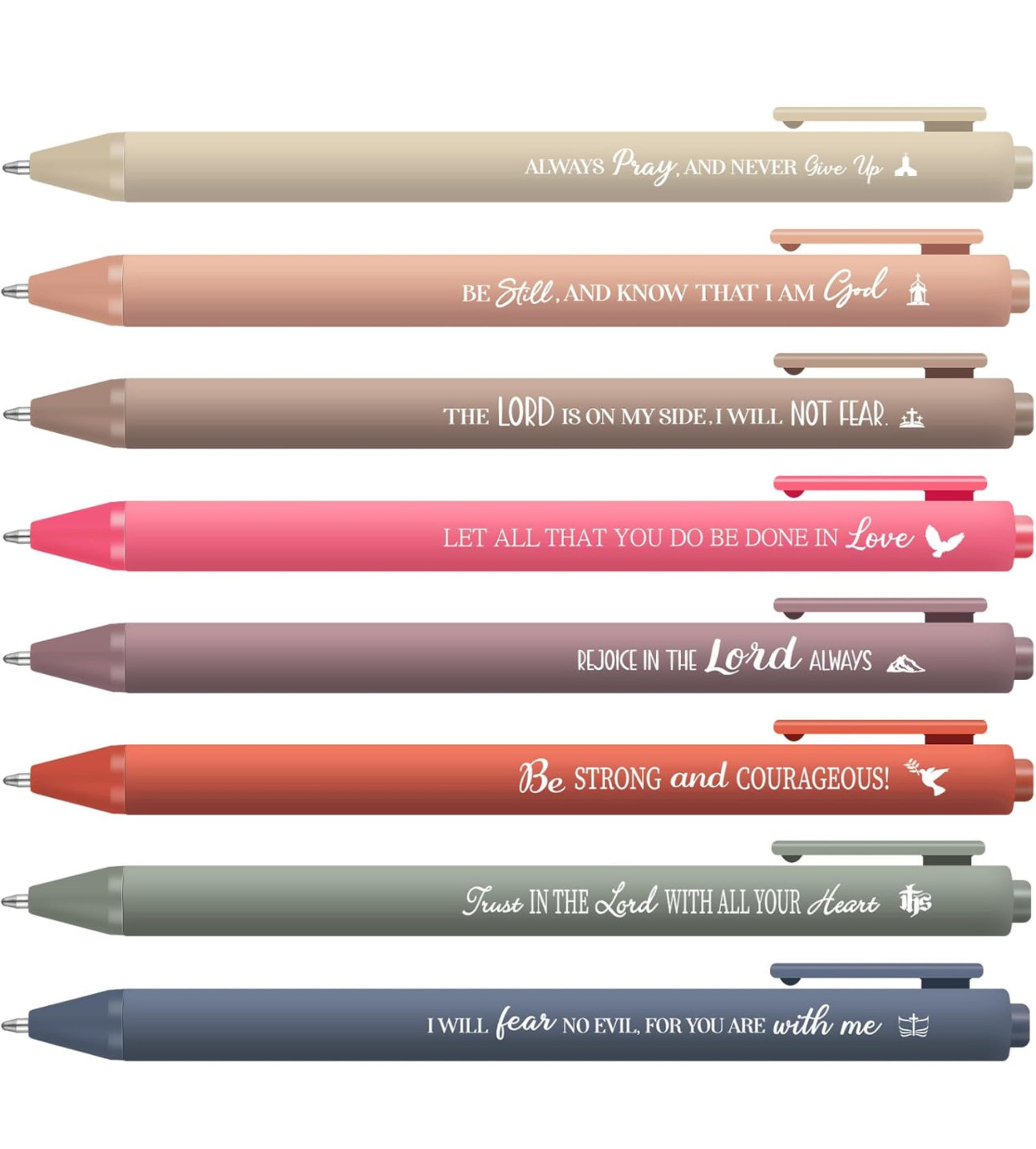 Scripture Pens - Bible Pens - Smooth Writing Pens - Jesus Pens - Scripture Bible Pens - Christian Gift