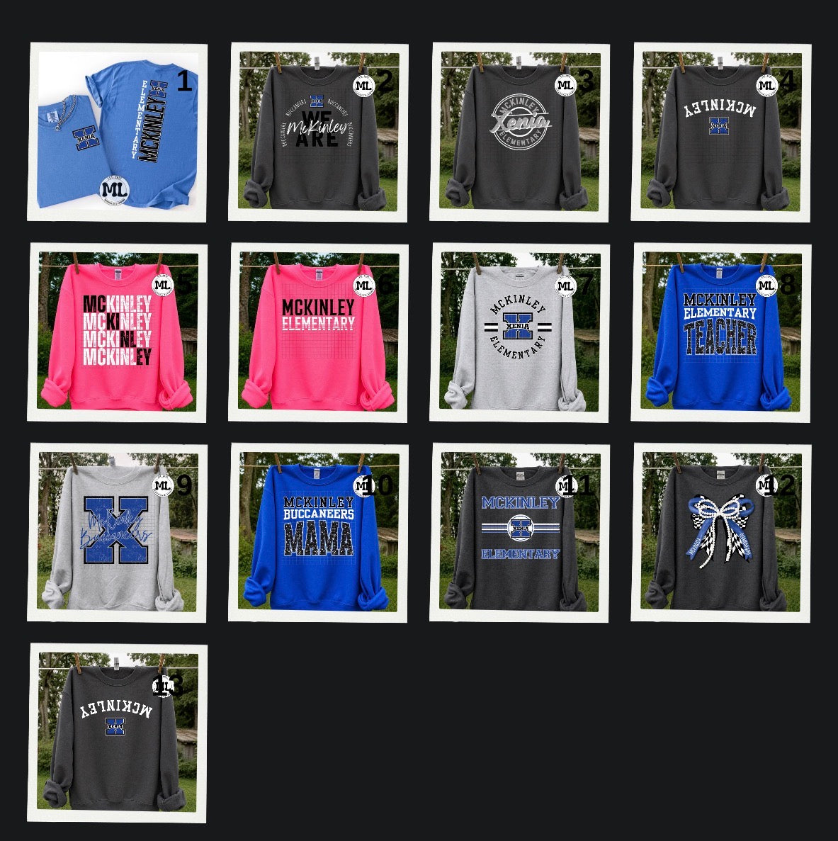 McKinley Elementary spirit collection