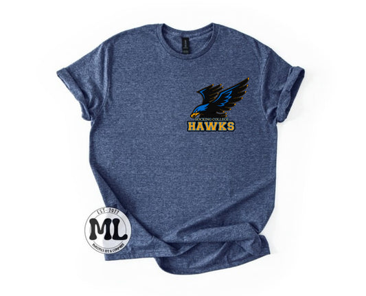 Hocking College hawks pocket logo