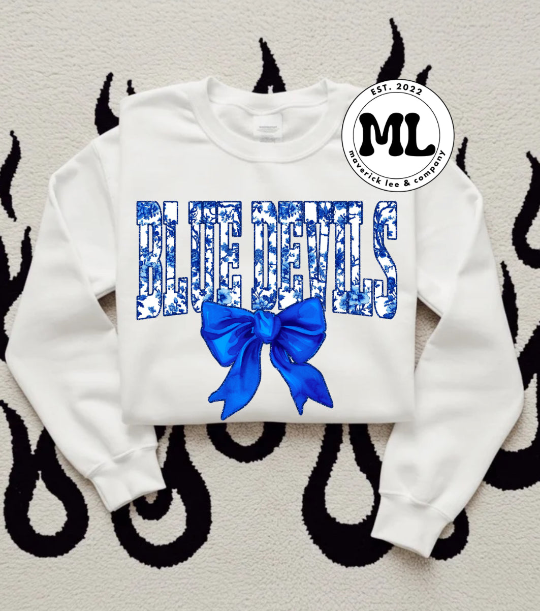 Blue Devils floral