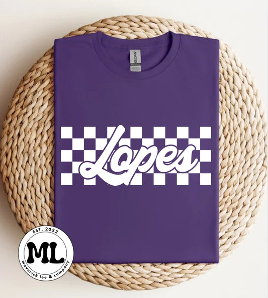 Lopes white checkered