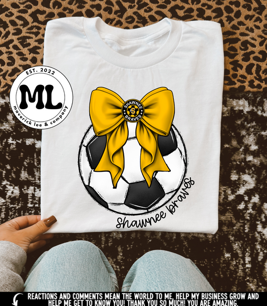 Shawnee Braves soccer bow