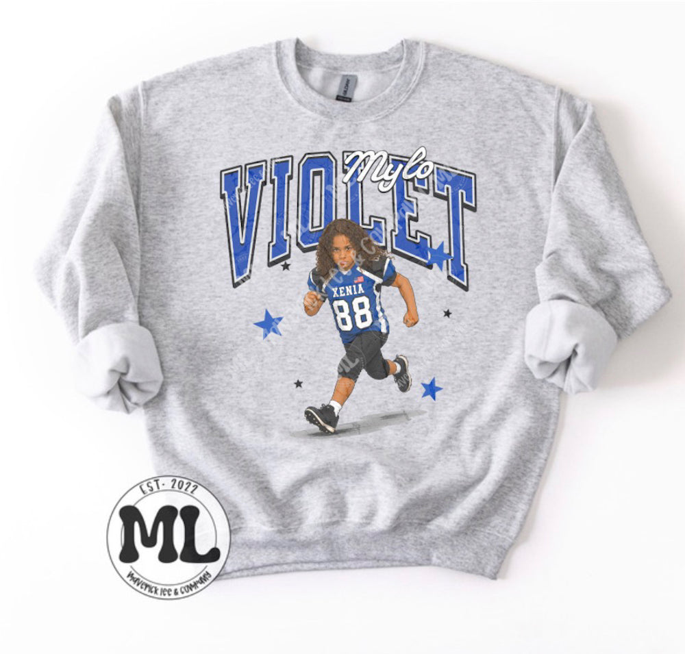 Mylo Violet Football custom