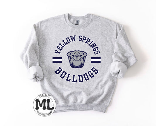 Yellow Springs Bulldogs - circle + lines ￼