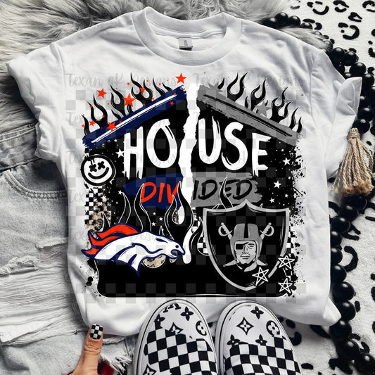 House divided B / R football