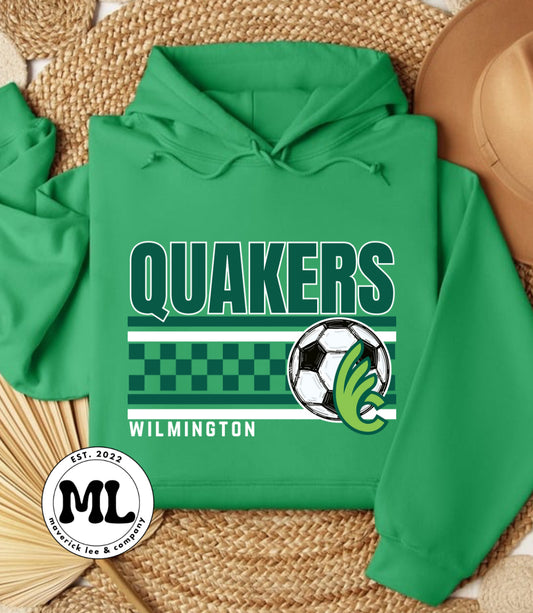 Wilmington Quakers soccer - multicolored checker
