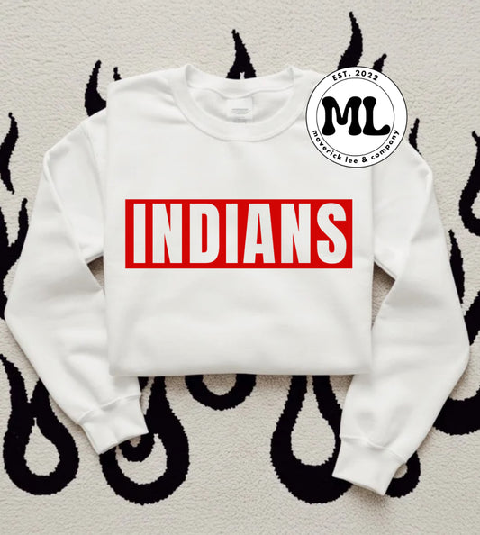 Cedarville Indians red transparent