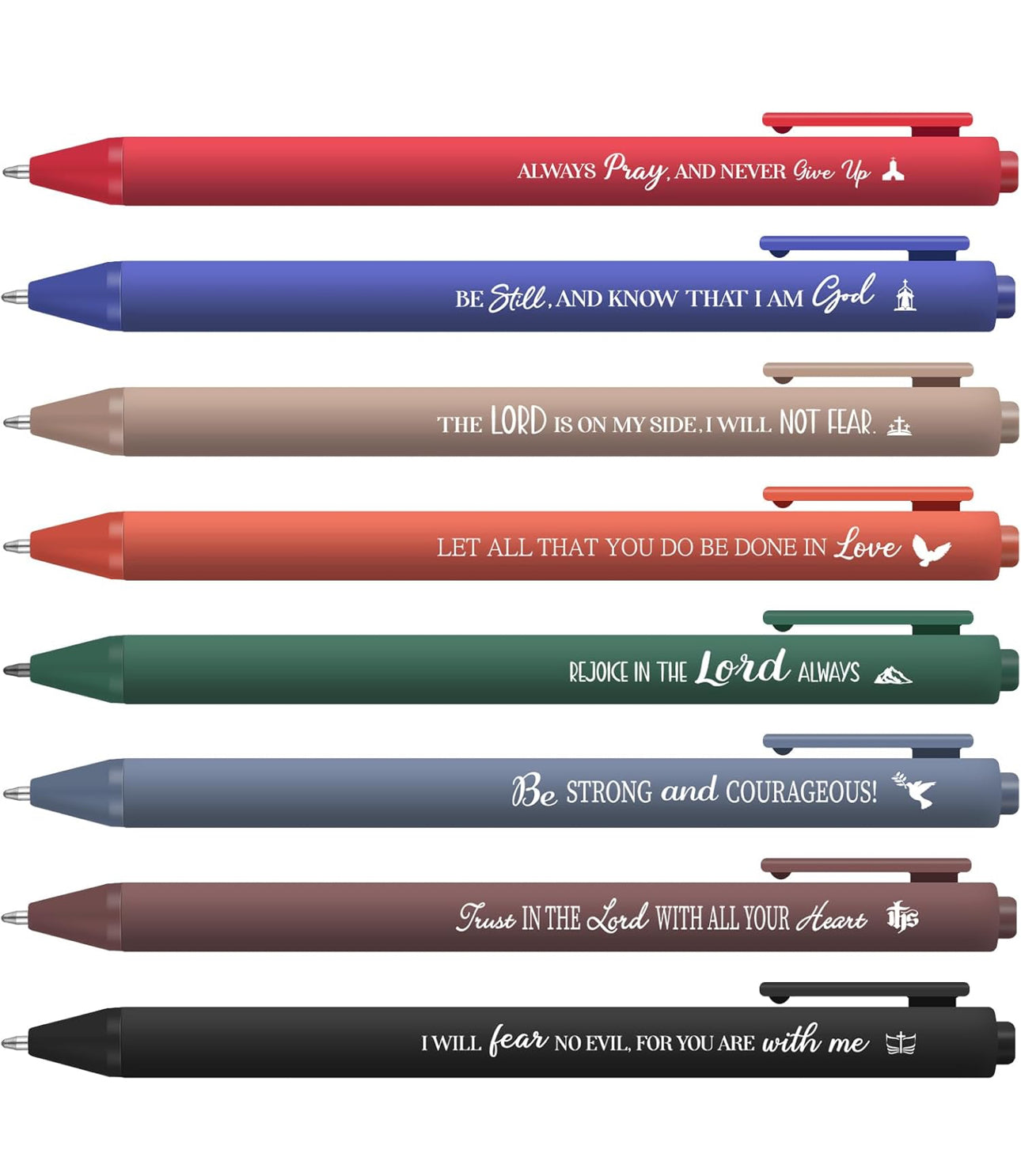 Scripture Pens - Bible Pens - Smooth Writing Pens - Jesus Pens - Scripture Bible Pens - Christian Gift