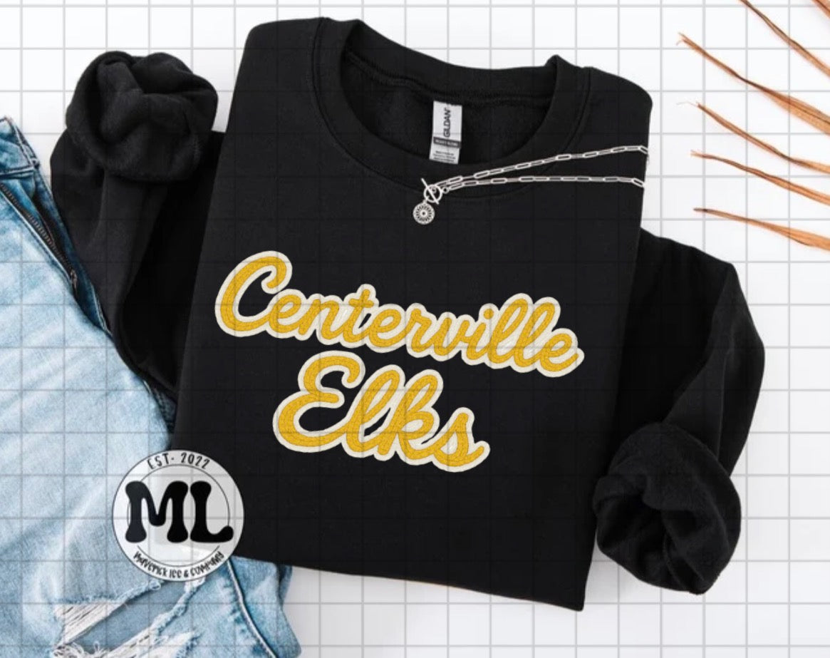 Centerville Elks faux crochet