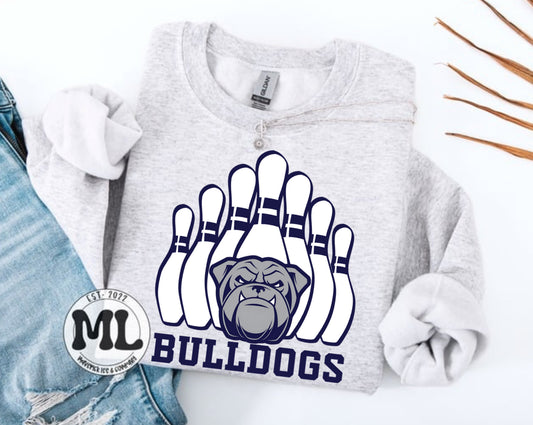Yellow Springs Bulldogs - bowling pins