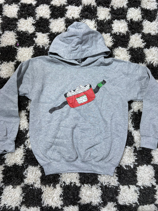 Youth M hoodie in stock