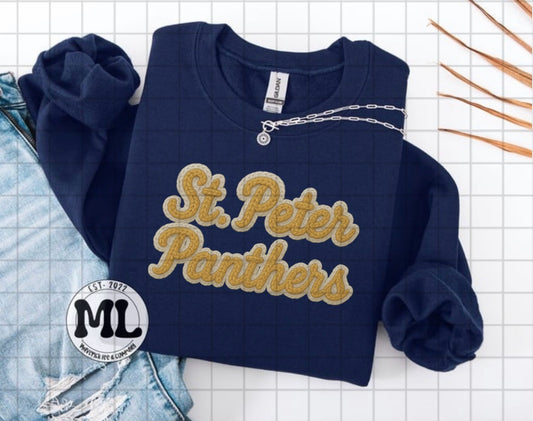 St. Peter panthers faux crochet