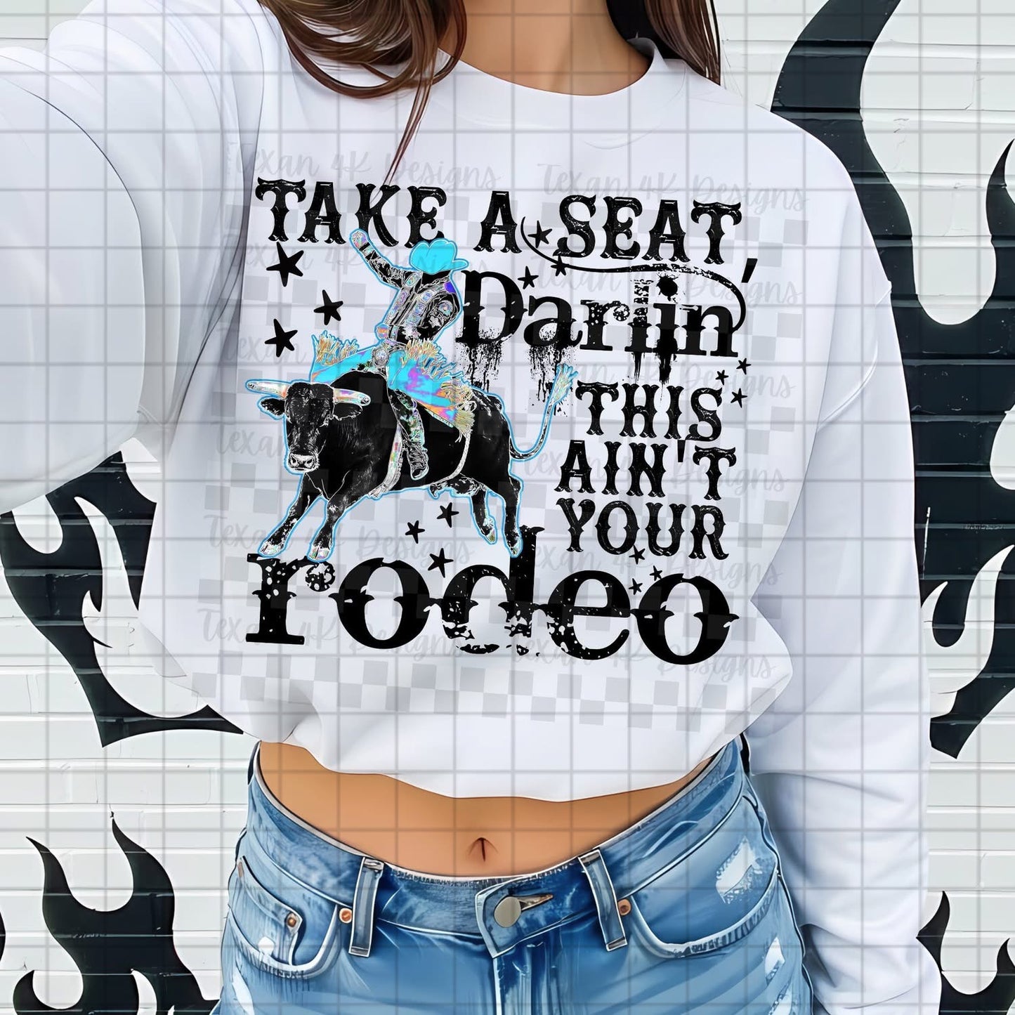 Take a seat darling - black