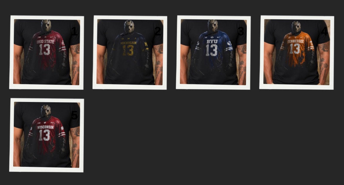 Spooky football halftone collection
