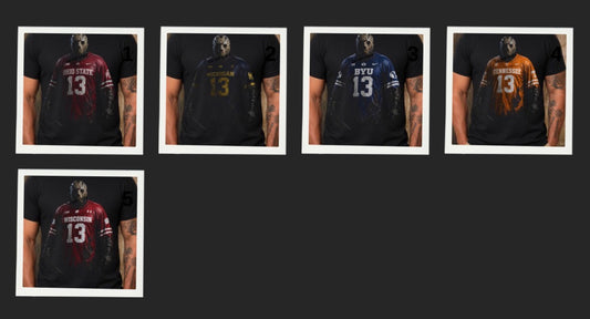 Spooky football halftone collection