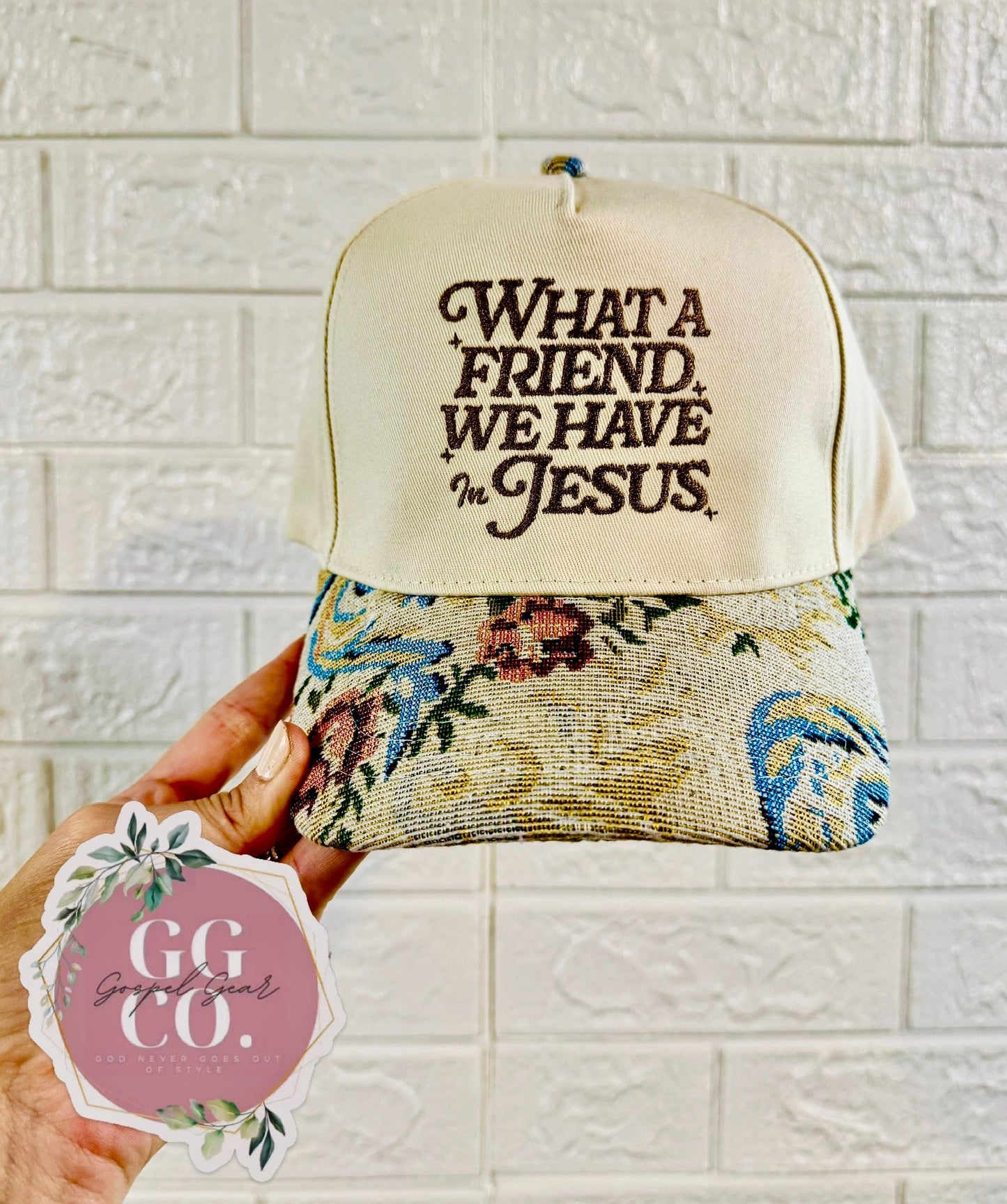 What A Friend We Have In Jesus Embroidered Hat