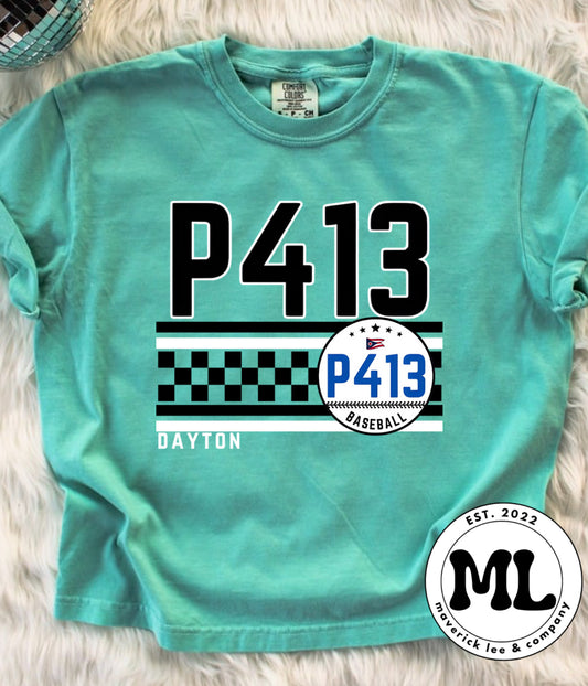 P413 - multicolored checker