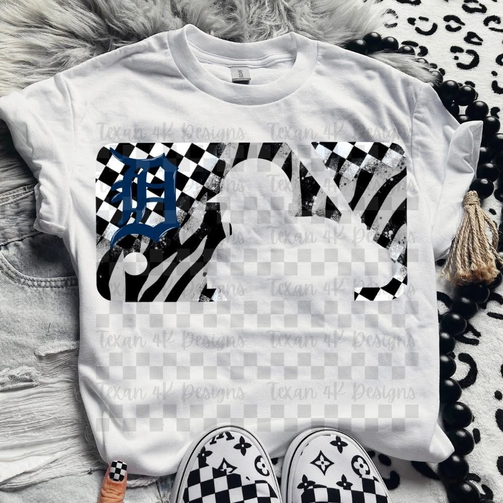 Zebra and checkered baseball collection